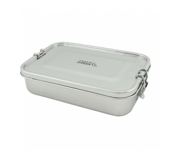 Dóza větší nízká obdélníková s těsněním 1100ml Green Pioneer