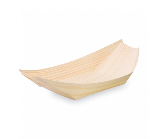 Dřevěná lodička 18cm z dýhy (100ks) Wimex