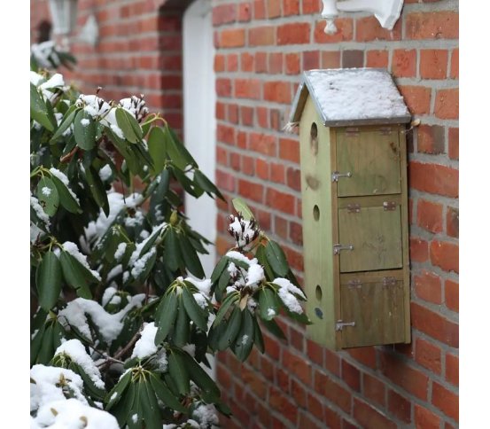 Dřevěná trojbudka pro vrabce Esschert Design 8