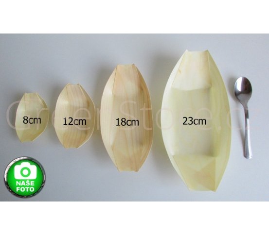 Dřevěné dýhové lodičky 18cm