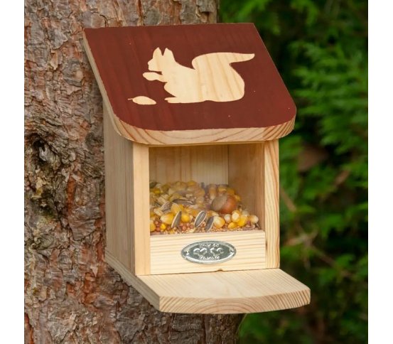 Dřevěné krmítko pro veverky Diapozitiv Esschert Design 1