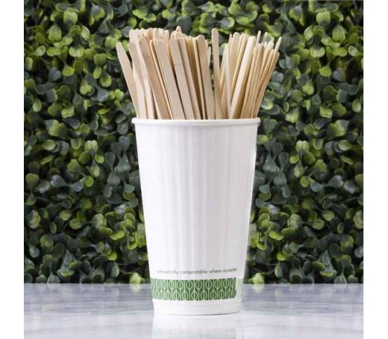 Dřevěné míchátko 14cm z dýhy (1000ks)