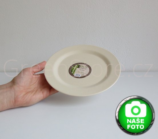 Eco Dining bambusový talíř 20cm bílý