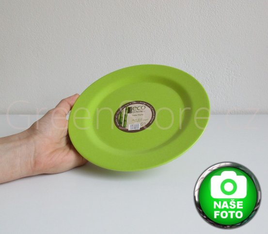 Eco Dining bambusový talíř 20cm zelený