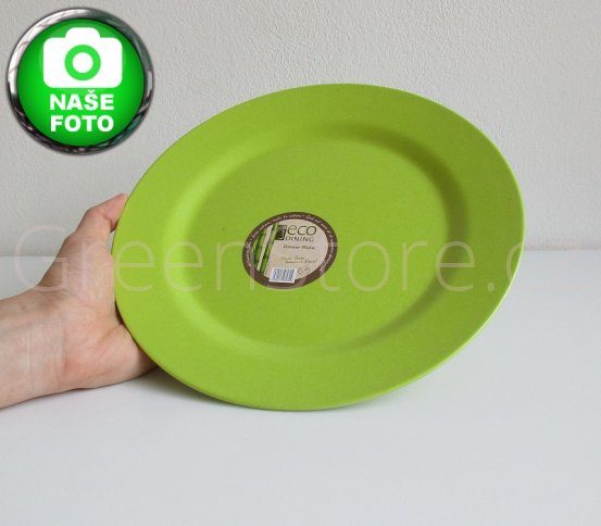 Eco Dining bambusový talíř 25cm zelený