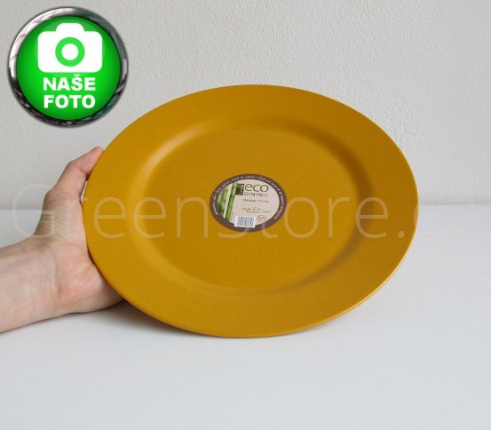 Eco Dining bambusový talíř 25cm žlutý