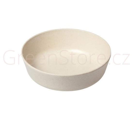 Bambusová miska mělká bílá Living Eco Dining