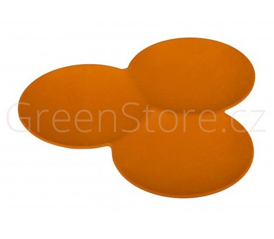 Bambusová servírovací miska trojitá oranžová Living Eco Dining