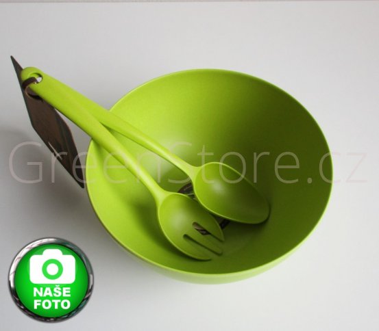 Přírodní salátová sada a mísa z bambusu