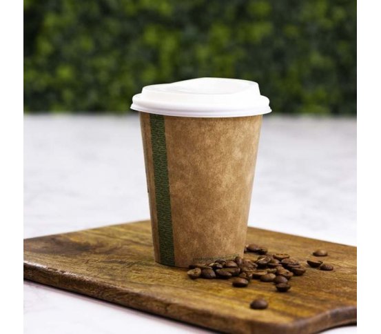 Kelímek nápojový hnědý 350ml z celulózy (50ks)