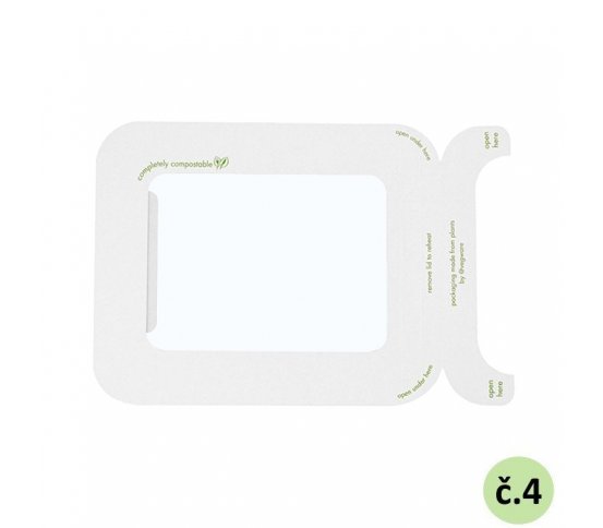 Víčko č.4 s PLA okénkem (300ks)