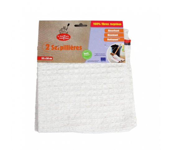 Ecodis Sada hadrů na podlahu z recyklovaných vláken (2ks)