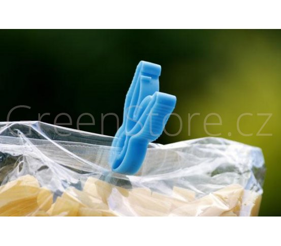 Modré kolíčky na sáčky 12ks EcoForce