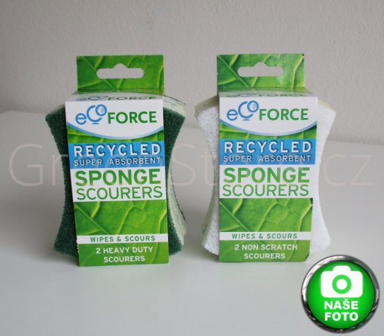 EcoForce ekologické jemné houbičky na mytí nádobí