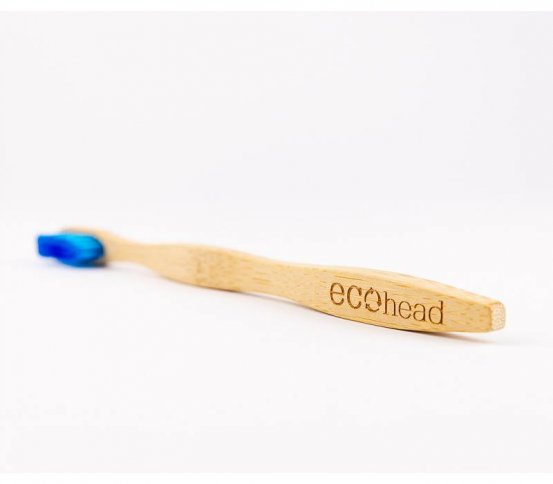 Ecohead Bambusový zubní kartáček Medium - modrý