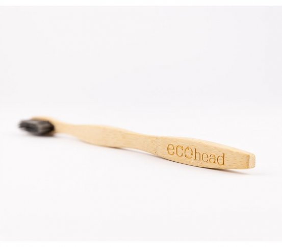 Ecohead Bambusový zubní kartáček Soft s aktivním uhlím 3