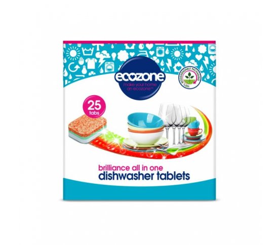 Ecozone Tablety do myčky Brilliance vše v jednom 25ks