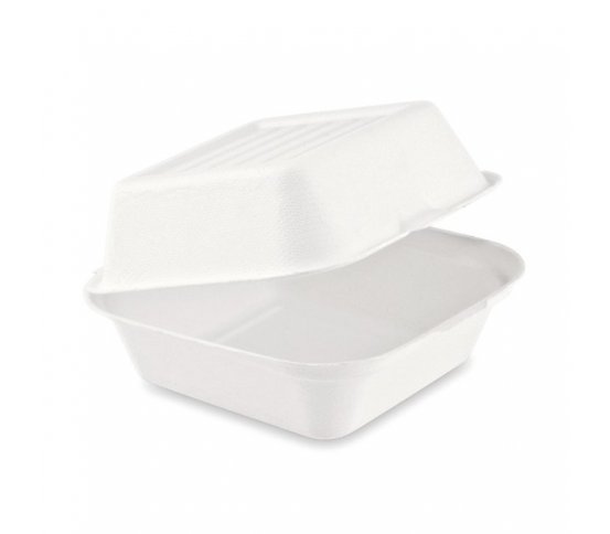 EKO Burger box 15x15x8cm z cukrové třtiny (50ks)