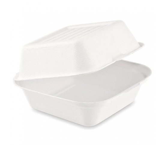 EKO Burger box 17x17x9,5cm z cukrové třtiny (50ks)