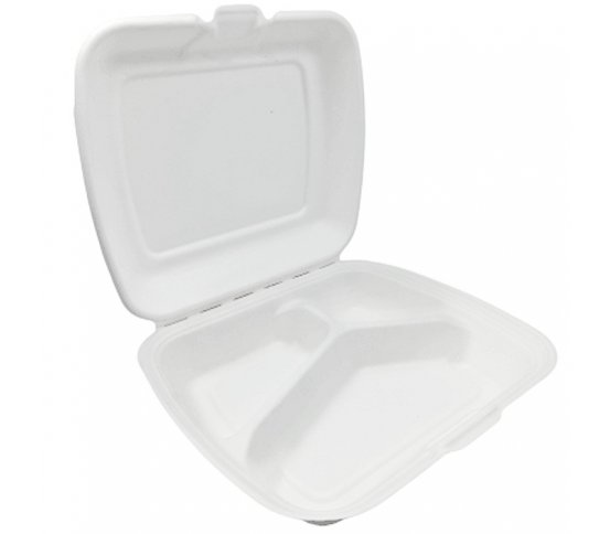 EKO Menu box 3-sekce 230x205x70 mm (50ks) Love Nature