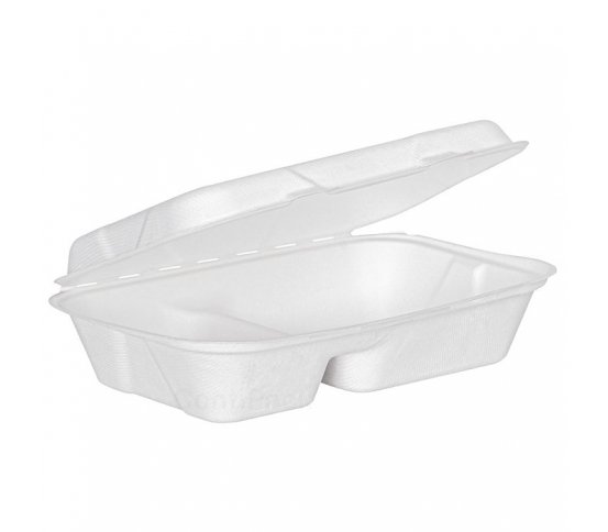 EKO Menu box z třtiny 2-dílný 25x17x6cm Conti (250ks)