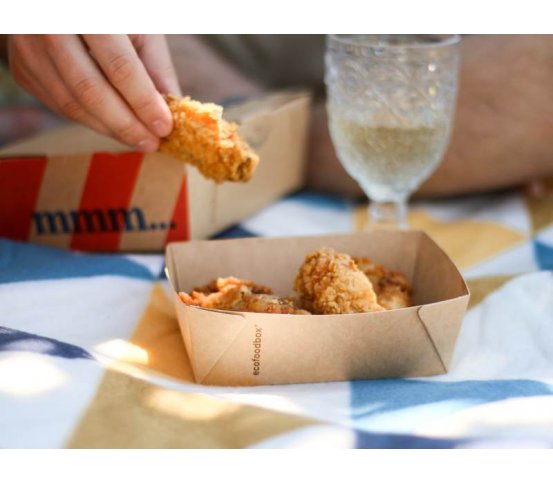 Kraft papírová miska 300ml pro ecofoodbox by optys