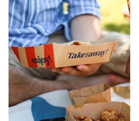 EKO papírová miska XXL 24x20x6cm Take me away (20ks) 1