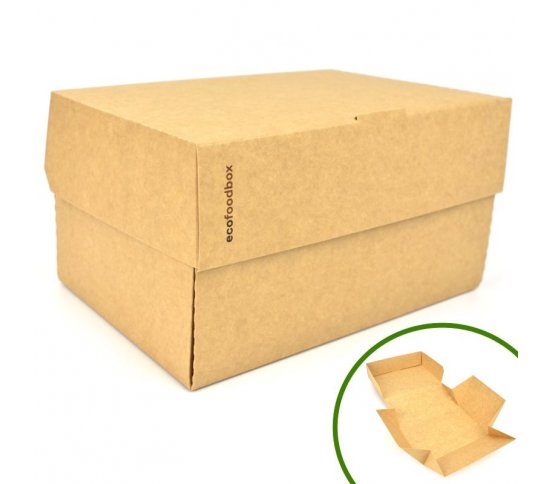 EKO papírový burger box MAXI 19x12x10cm (25ks)