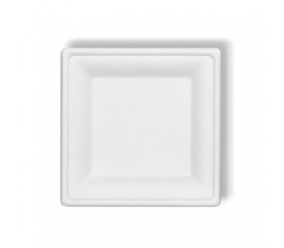 EKO Talíř čtvercový 20x20cm z třtiny Conti (50ks)