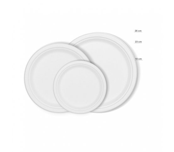EKO Talíř Ø17,8cm z třtiny Conti (50ks)