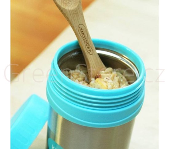 Termoska na jídlo nerezová - zelená 350ml U Konserve