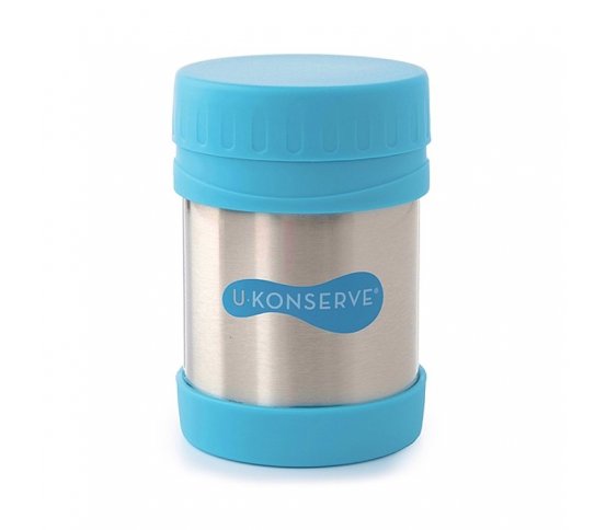 Termoska na jídlo nerezová - modrá 355ml U Konserve