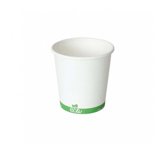 Kelímek nápojový bílý 110ml z celulózy Eco Cups (50ks)
