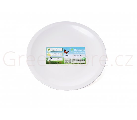 Talíř dezertní mělký z bioplastu, Biodora