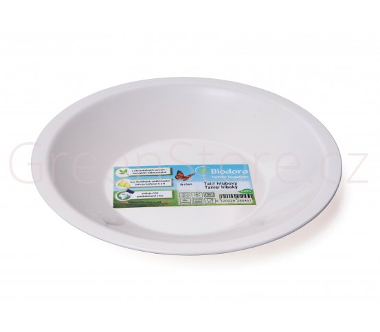 Bioplastový polévkový talíř Biodora