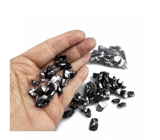 Elitní šungit 97-98% uhlíku - drť na přípravu vody 20g