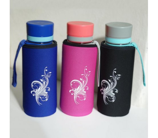 Termoobal pro Equa láhve - spirály černý Coolbox