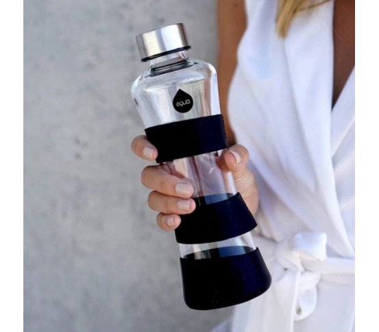 Equa Skleněná láhev CMYK SQUEEZE Black 550ml