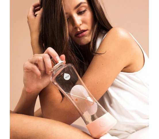 Equa Skleněná láhev Metallic Rose Gold 550ml