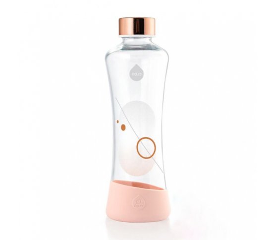 Equa Skleněná láhev Metallic Rose Gold 550ml