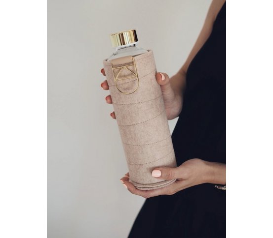 Equa Skleněná láhev Mismatch Cookie 750ml   plstěný obal