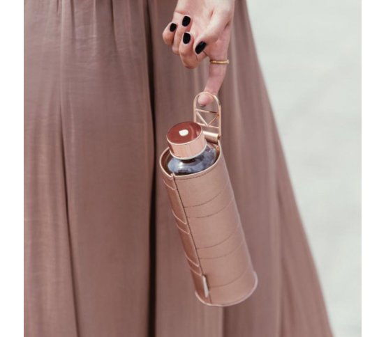 Equa Skleněná láhev s obalem Mismatch Bronze 750ml