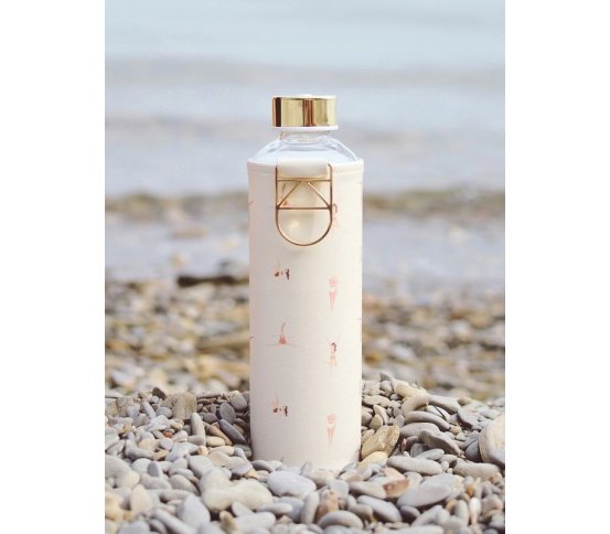 Designová skleněná láhev na vodu Playa Equa