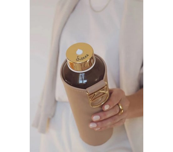 Equa Skleněná láhev s obalem Mismatch Sienna 750ml