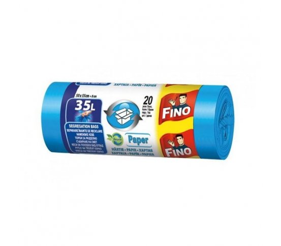 Fino Pytle na papír z recyklovaného plastu 35l (20ks)