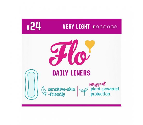 FLO Ultra tenké slipové vložky z bio bambusu 24ks