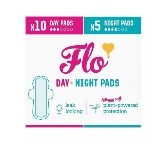 FLO Vložky s křidélky mix 10 ks denních a 5 ks nočních