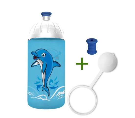 FreeWater Láhev 0,5l - Delfín špunt krytka zdarma
