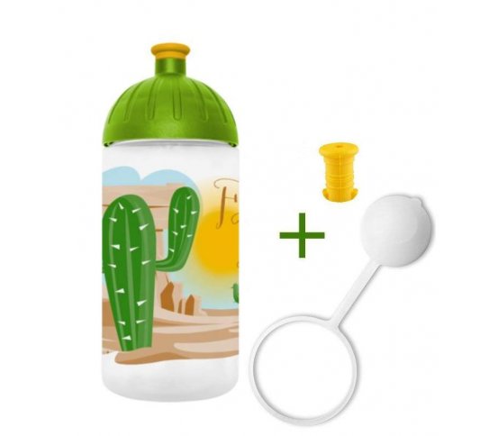 FreeWater Láhev 0,5l - Kaktus - špunt - krytka zdarma