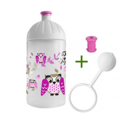 FreeWater Láhev 0,5l - Sova špunt krytka zdarma
